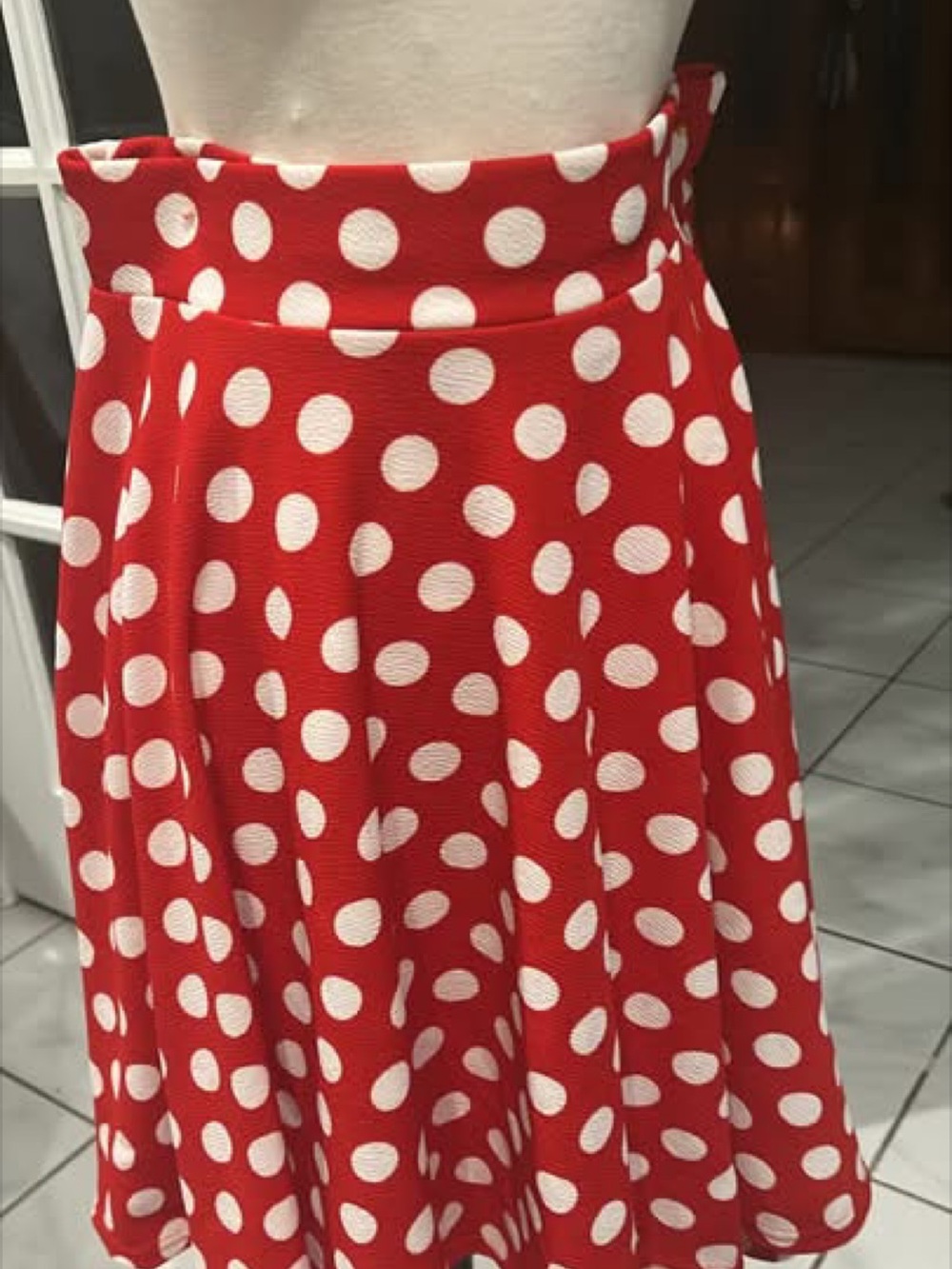 Good for Minnie Mouse Vintage-Inspired Red Polka Dot Skater Skirt - Women's